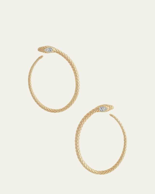 Serpent Hoop Earrings